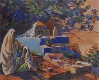 EDOUARD HERZIG FEMMES DEVANT LE MARABOUT
